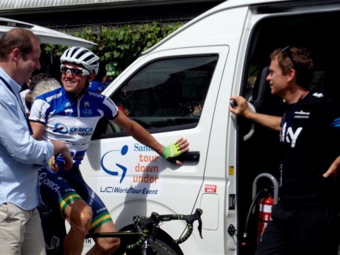 Gerro and Kerrison had just begun to chat  - but what about?! :)