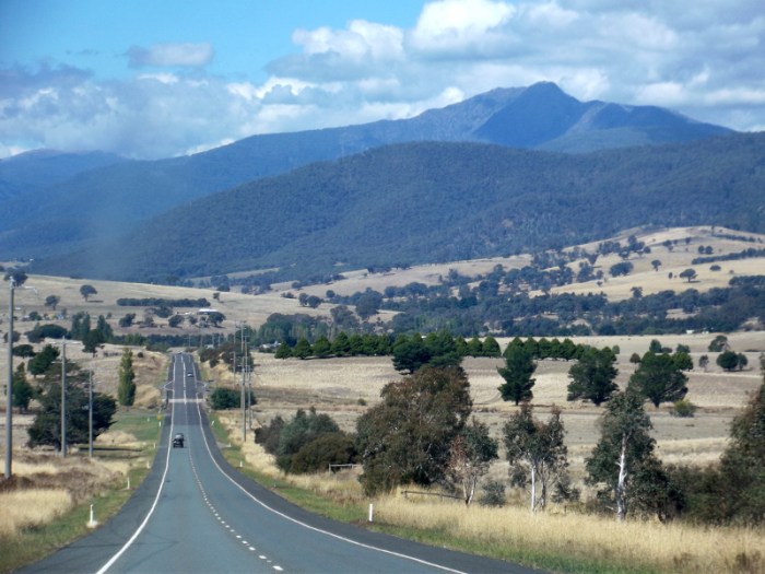 The road out to Mt Buller, Photo taken the day before the race.