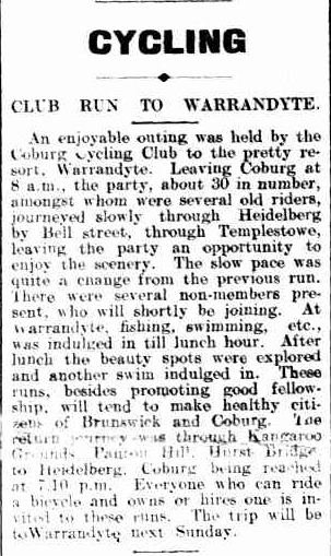 From the Brunswick and Coburg Leader, December 18 1914.