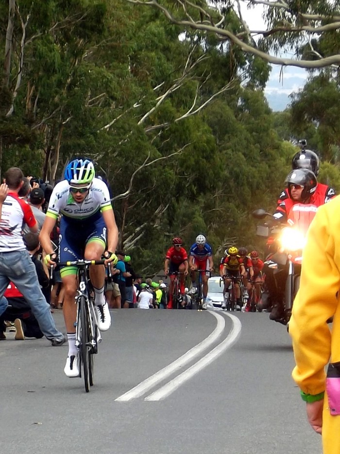 Lap 11: Howson goes off the front.