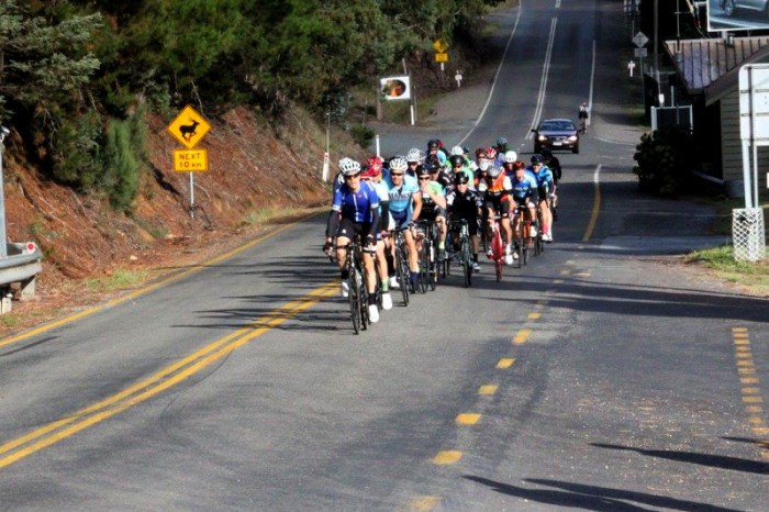 Photo: David Randall Photography. On the front, start of the climb.