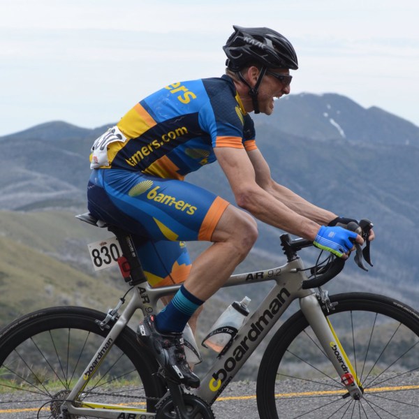 Shaun, moments after passing me. Photo: Cycling Victoria Facebook