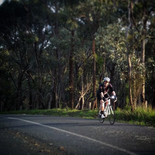 Clintons Rd with a backpack full of work clothes!